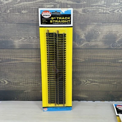 Vintage Model Power 21 HO Scale 9 Inch Straight Track 4 Pcs NOS - Image 1 of 4