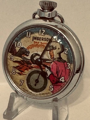 A Vintage Ingersoll Animated Pocket Watch  "DAN DARE"  Circa 1960 - Image 1 of 4