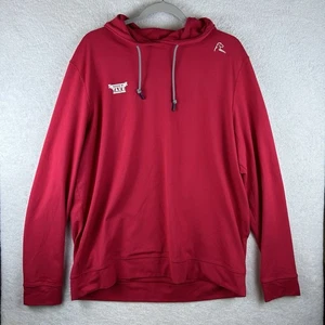 Rhoback X Pardon My Take Hesi Hoodie Mens Large Red Pullover Sweatshirt Stretch - Picture 1 of 12