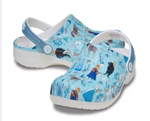 Crocs Disney Frozen Mädchen Größe 3 Baya Clogs blau Figurenmuster Schuhe - Bild 1 von 6