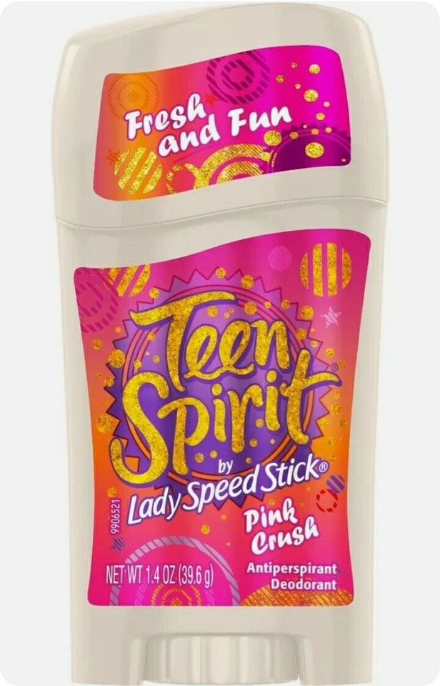 Desodorante antitranspirante Teen Spirit By Lady Speed Stick aroma rosa aplastamiento paquete de 2 Foto 1 de 1