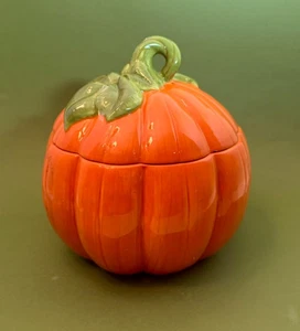 Harry Slatkin's Perfect Autumn Pumpkin Candle Holder / Larger Holder / Empty - Picture 1 of 10