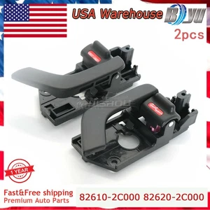Pair Front Right Left Side Inside Interior Door Handle For Hyundai Tiburon 03-08 - Picture 1 of 9