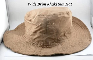 New without tags Kiiroi Kin Japan Wide Brim Khaki Bucket Sun Hat - Picture 1 of 4