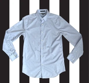 Banana Republic Slim Fit Non-Iron Button-Up Shirt Men's Size Small Blue Cotton - Picture 1 of 8