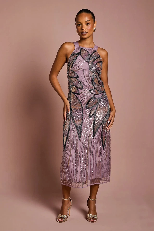 Coast Lilac Column Dress Womens Occasion Dresses - Image 1 of 4