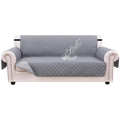 Funda de sofá reversible impermeable funda de sofá para sofá de 3 cojines de piel lavable... Foto 1 de 4