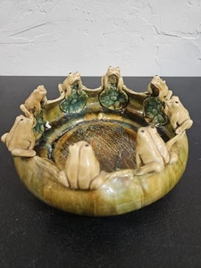 Rare Ceramic Frog Dish - Picture 1 of 9