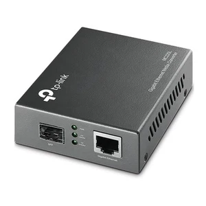 TP-LINK MC220L Gigabit Ethernet Medienkonverter Hot-Swap Schwarz BRANDNEU - Photo 1/1