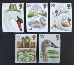 GB 1993 Abbotsbury Swannery set birds swans SG 1639-1643 MNH mint - Picture 1 of 1