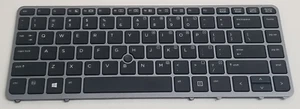 HP 776474-001 Wired Laptop Keyboard For EliteBook 840 G2 Apart9 no mouse pad - Picture 1 of 3