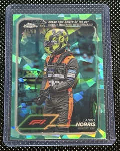 2024 Topps Chrome Sapphire Formula 1 F1 Lando Norris Aqua 46/99 #167 - Picture 1 of 2