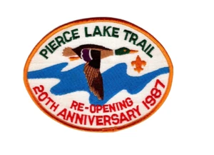 Pierce Lake Trail Rock Cut State Park Blackhawk Area Illinois 5 7/8 Jacket Patch - Picture 1 of 1