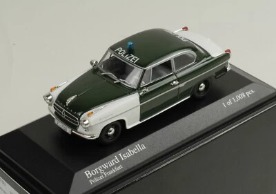 Borgward Isabella Polizei Frankfur Minichamps [430 096090] - Image 1 of 4