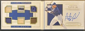 Fernando Tatis Jr. Rookie Auto 2019 National Treasures 6 Pack Relic Booklet #/99 - Picture 1 of 6