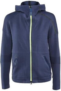 Adidas Tennis ZNE Womens Small Blue Hoodie Jacket Full Zip & Zip Pockets NWT