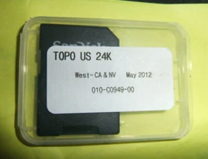 GARMIN TOPO U.S. 24K - WEST MAPS Micro sd card CA & NV 010-C0949-00 - Picture 1 of 1