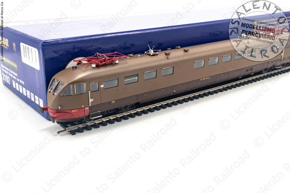 Oskar 2102 H0 1 87 - Elettromotrice FS ALe 790 041 in livrea Castano Isabella fa