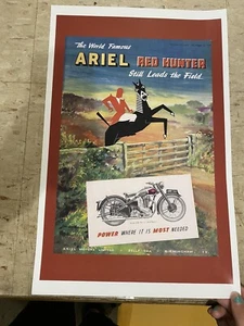 Publicidad póster vintage Ariel Red Hunter B1401 - Imagen 1 de 1