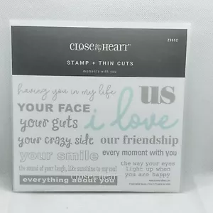 Close To My Heart CTMH Z3952 Moments With You Stamp & Thin Cuts New T - Picture 1 of 1
