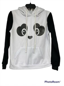 boys Winter bear hoodie boys hoody size Small  White Black - Picture 1 of 4
