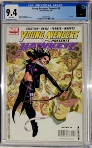 Young Avengers Presents #6 CGC 9.4 (Marvel 2008) HAWKEYE 1st mtg Barton & Bishop - Imagen 1 de 2