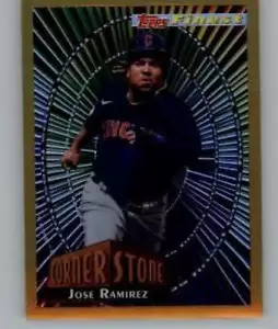 2022 Topps Finest 1994 Cornerstones Gold #94FC-JR José Ramírez/50 Guardians - Imagen 1 de 2