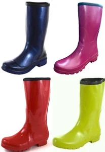 Damen Gummistiefel Regenstiefel Stiefel Wadenhoch Gr. 35,36,37,38,39 - Bild 1 von 9