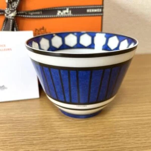 Hermes Bleus d'Ailleurs Bowl blue dinnerware cup plate No.3 - Picture 1 of 7