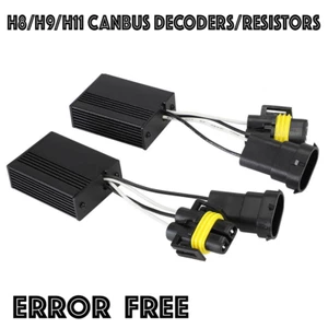 H8/H9/H11 NIGHTEYE LED KIT HEADLIGHT BULBS CANBUS DECODERS ERROR FREE RESISTORS - Picture 1 of 4