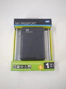 Western Digital My Passport Black 1TB External Hard Drive Portable - Bild 1 von 4