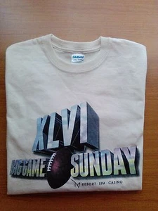 Superbowl Shirt S XLVI Big Game Sunday M Resort Spa Casino Las Vegas Football - Picture 1 of 8