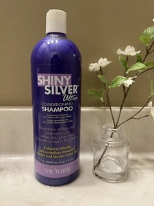 One N Only Shiny Silver Ultra Conditioning Shampoo 33.8 oz 1 liter blonde gray - Picture 1 of 3