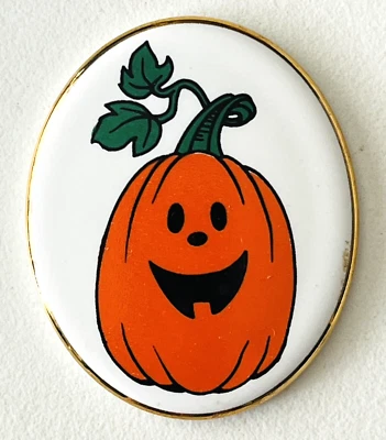 Miniatura casa de bonecas Halloween abóbora placa de parede Jack O lanterna 1-7/8" - Imagem 1 de 3