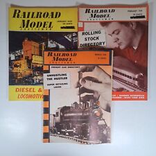 VTG Railroad Model Craftsman 1959, 3 Issues, Articles, Ads, Layouts, Projects