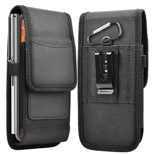 Universal 6.5in Belt Clip Holder Vertical/Horizontal Carrying Pouch W/ Card Slot - Picture 1 of 23