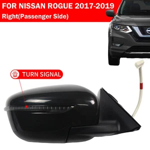 Power Heated Turn Signal Mirror for 2017-2020 NISSAN ROGUE Right Passenger Side - Picture 1 of 6
