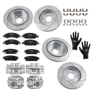 Front Rear Brake Rotors+Calipers w/Pads for Chevrolet Tahoe/Suburban 2015-2020 - Picture 1 of 12