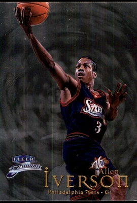 Allen Iverson 1998-99 Fleer Brilliants #68 76ers NBA READ FREE SHIP AutographDen - Image 1 of 2