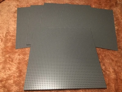 Nuevo Lote De 5 Almohadillas Lego® Street Base Plate 32x32 Gris Azul Claro Genuino Foto 1 de 4