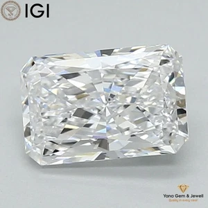 RADIANT Cut CVD Lab Grown Diamond 1.40 CT. IGI Certificate D Color VVS2 Clarity - Picture 1 of 9