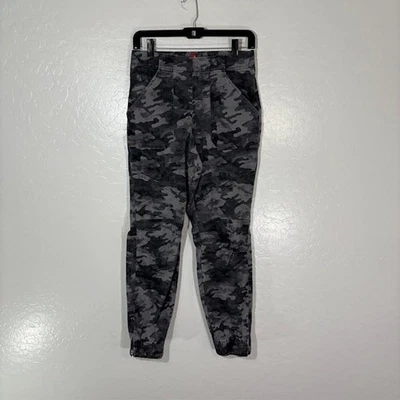 Pantalones de chándal Spanx para mujer gris medio camuflados tiro alto elásticos informales Foto 1 de 4