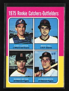 1975 Topps #620 1975 Rookie Catchers-Outfielders (Carter/Hill/Meyer/Roberts) EX - Imagen 1 de 2