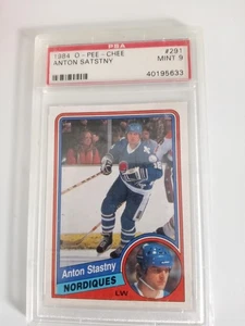 1984 O-Pee-Chee Hockey Anton Stastny 291 Quebec Nordiques PSA 9 40195633 - Picture 1 of 2