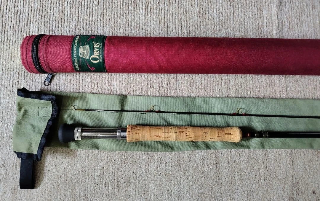 フライロッド Orvis Trident 909 (9.0 ft 9 wt) Trade-In Orvis Trident TL 909-2 Mid-Flex Fly Rod – Feather Craft