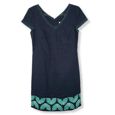 Vestido Vineyard Vines Azul Marino Mini de Lino 2 Clásico Carrera Ropa de Trabajo Preppy Playa NUEVO Foto 1 de 4