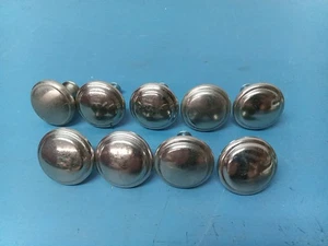 Lote de 9 manijas de cajón vintage plateadas (LL) - Imagen 1 de 5