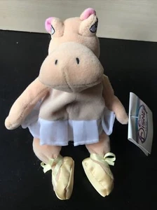 HIPPO FANTASIA Bean Bag Plush Toy with Tags Vintage - Picture 1 of 6