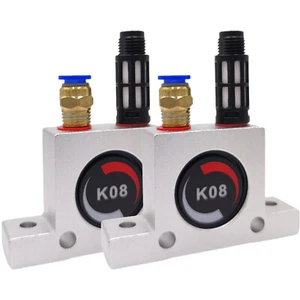 2Pcs K8 1/4'' Pneumatic Compressed Air Power Turbine Vibrator for Industrial New - Picture 1 of 7