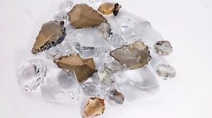 26 Drilled Crystal Pendants Swarovski Asfour Preciosa JEWELRY MAKING MIX - Picture 1 of 8